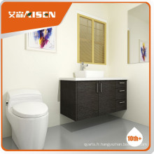 Avec garantie de qualité placage en bois, armoires de salle de bains personnalisées